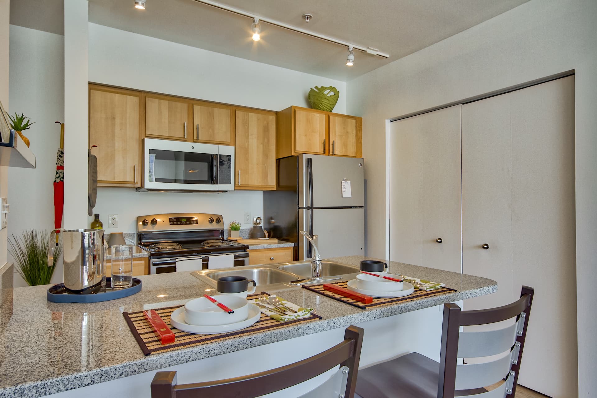 kitchen of an apartment at burnham 310