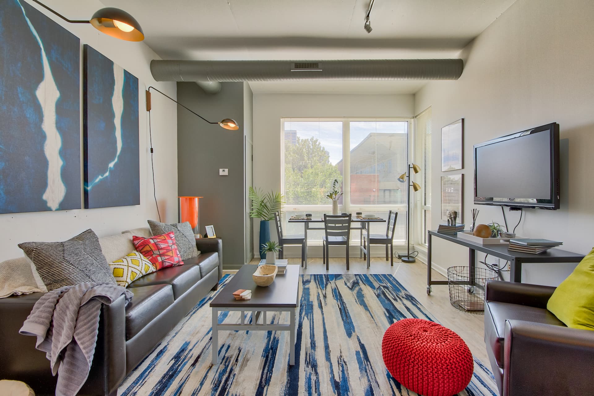 living room of an apartment at burnham 310